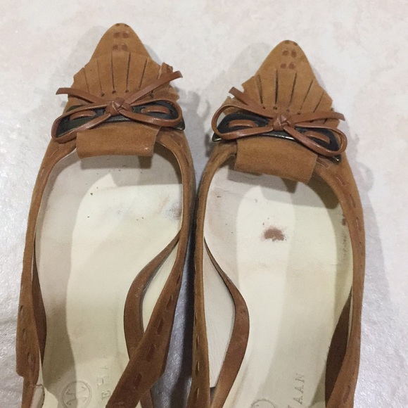 Cole Haan Suede Slingback Heels - Picture 6 of 8